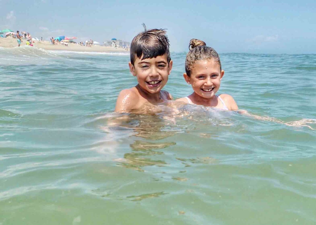 kids in water