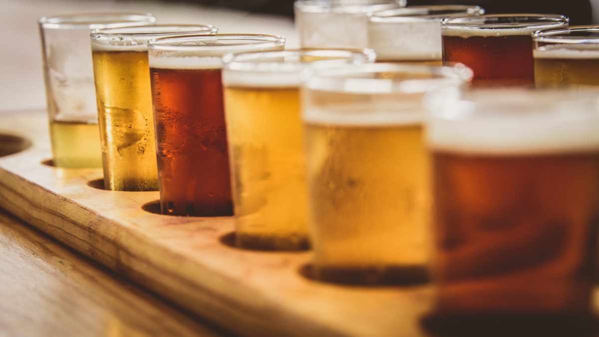 flight of beer
