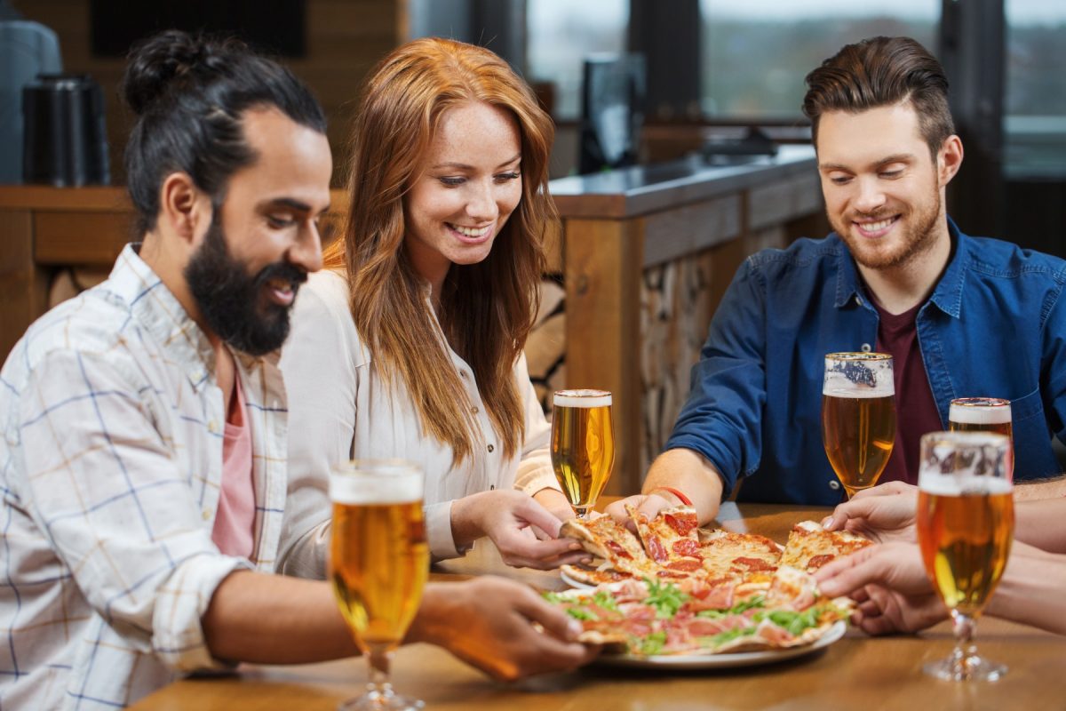 friends having lunch