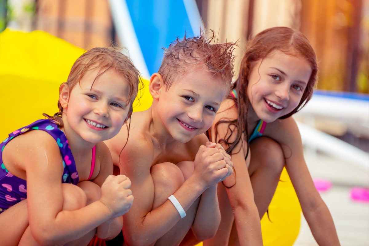 kids at a water park in Rehoboth Beach